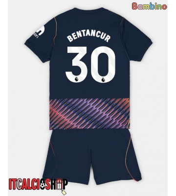 Tottenham Hotspur Rodrigo Bentancur #30 Seconda Maglia Bambino 2026-27 Manica Corta (+ Pantaloni corti)
